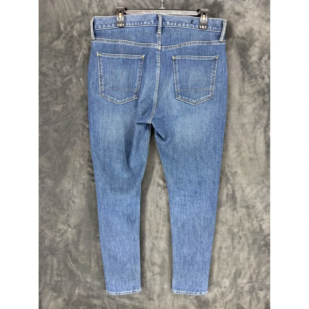 Banana Republic Travel Stretch Jeans Mens 33x30 Skinny Fit Mid Blue‎ 875021-01